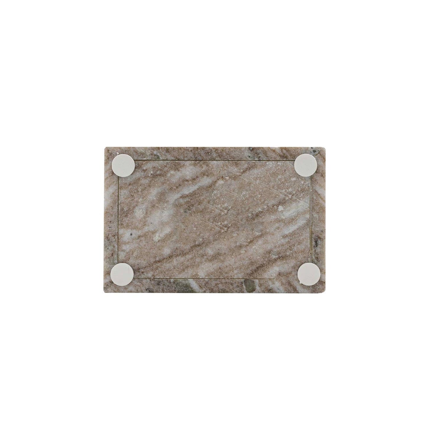 Soren Beige Marble Box With Lid