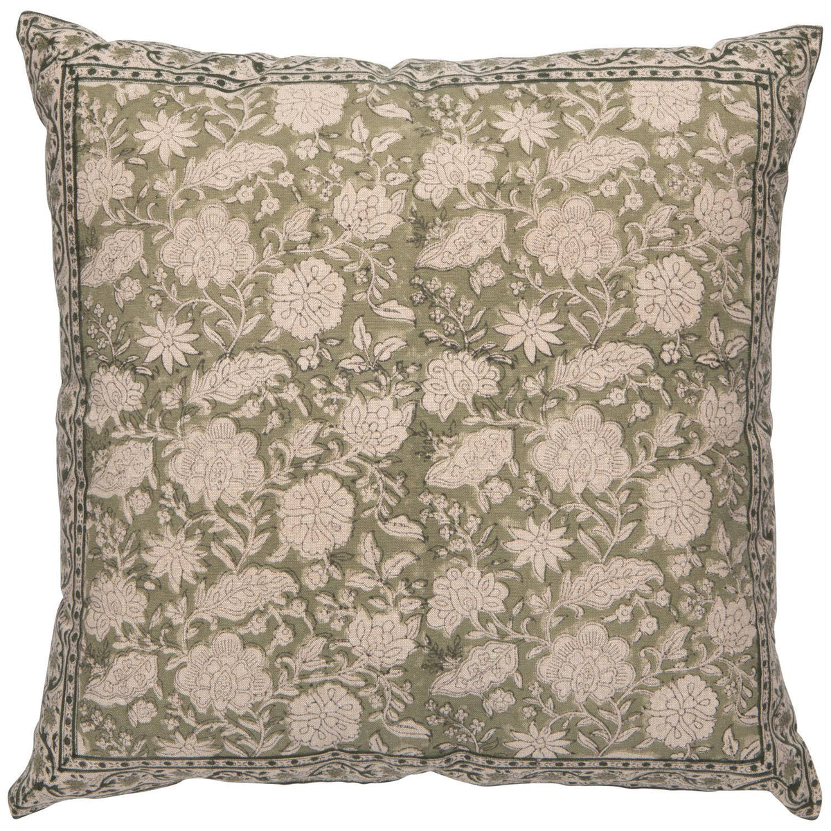 Freesia Embroidered Pillow 18 x 18 inch