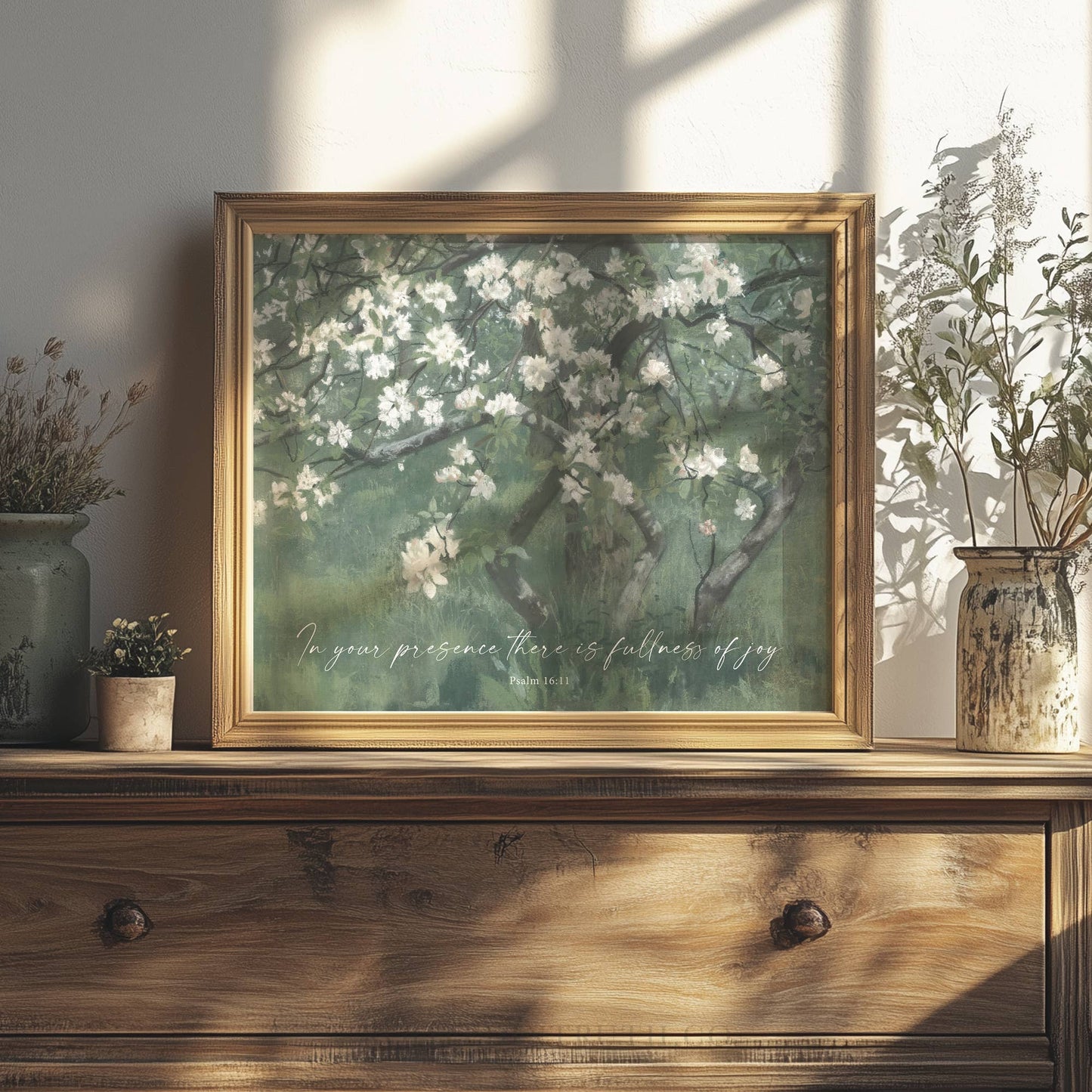 Fullness of Joy Wall Art Print Christian Gift Decor : 8x10