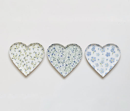 Floral Heart Trays