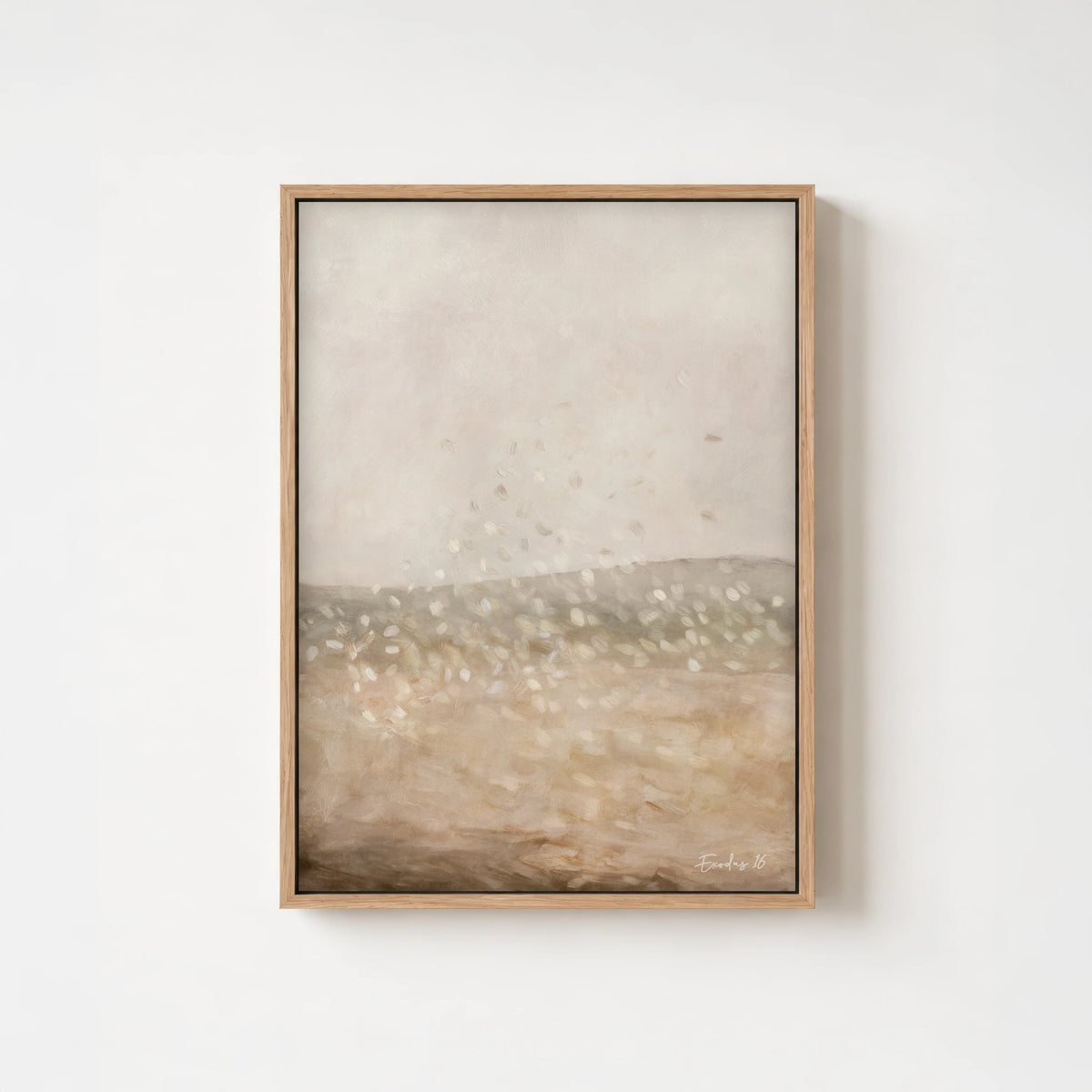 Bread From Heaven - 26x38 natural wood framed canvas