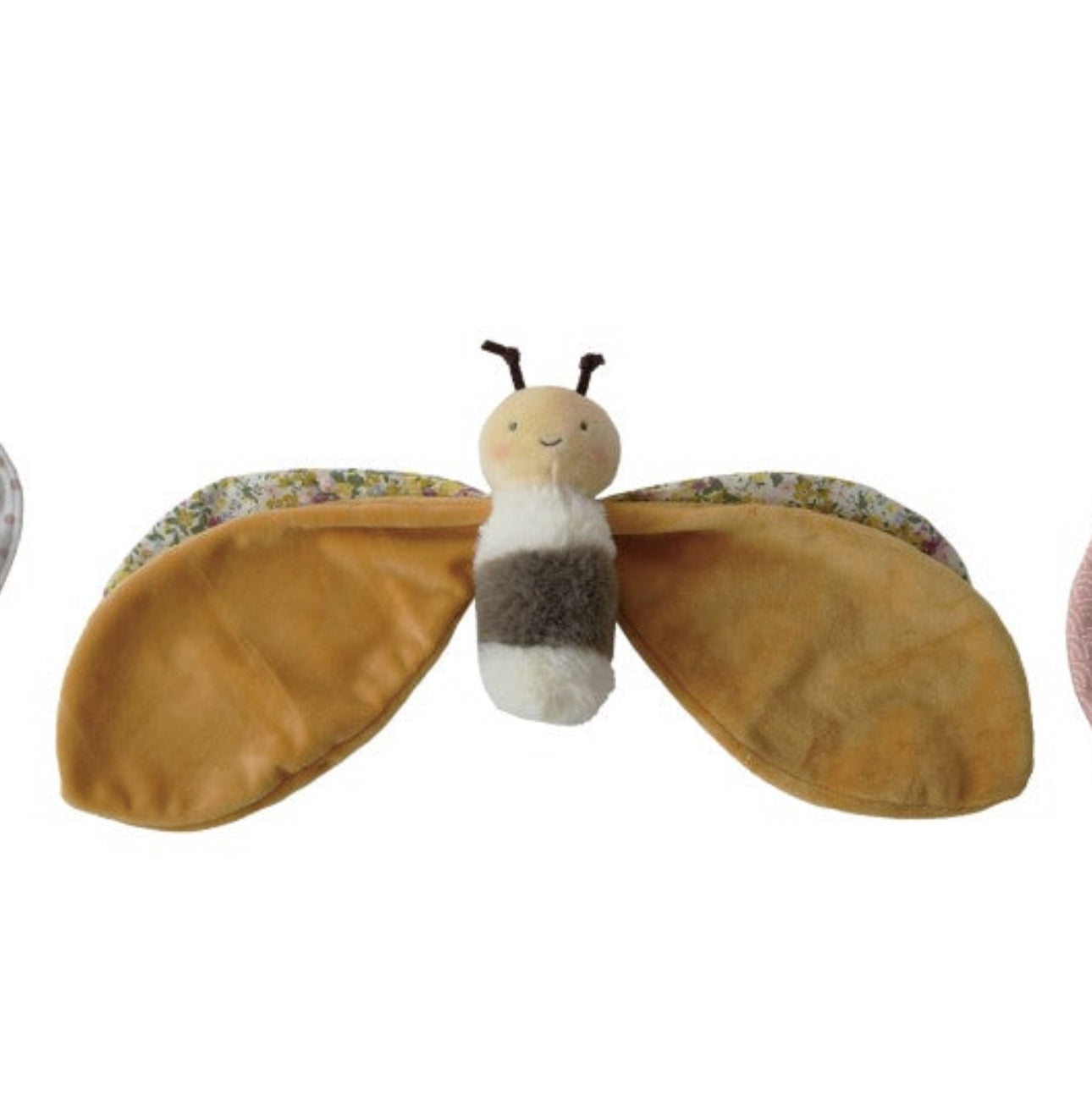 Plush Insect Snuggle Toy w/ Patterned Wings, 3 Styles