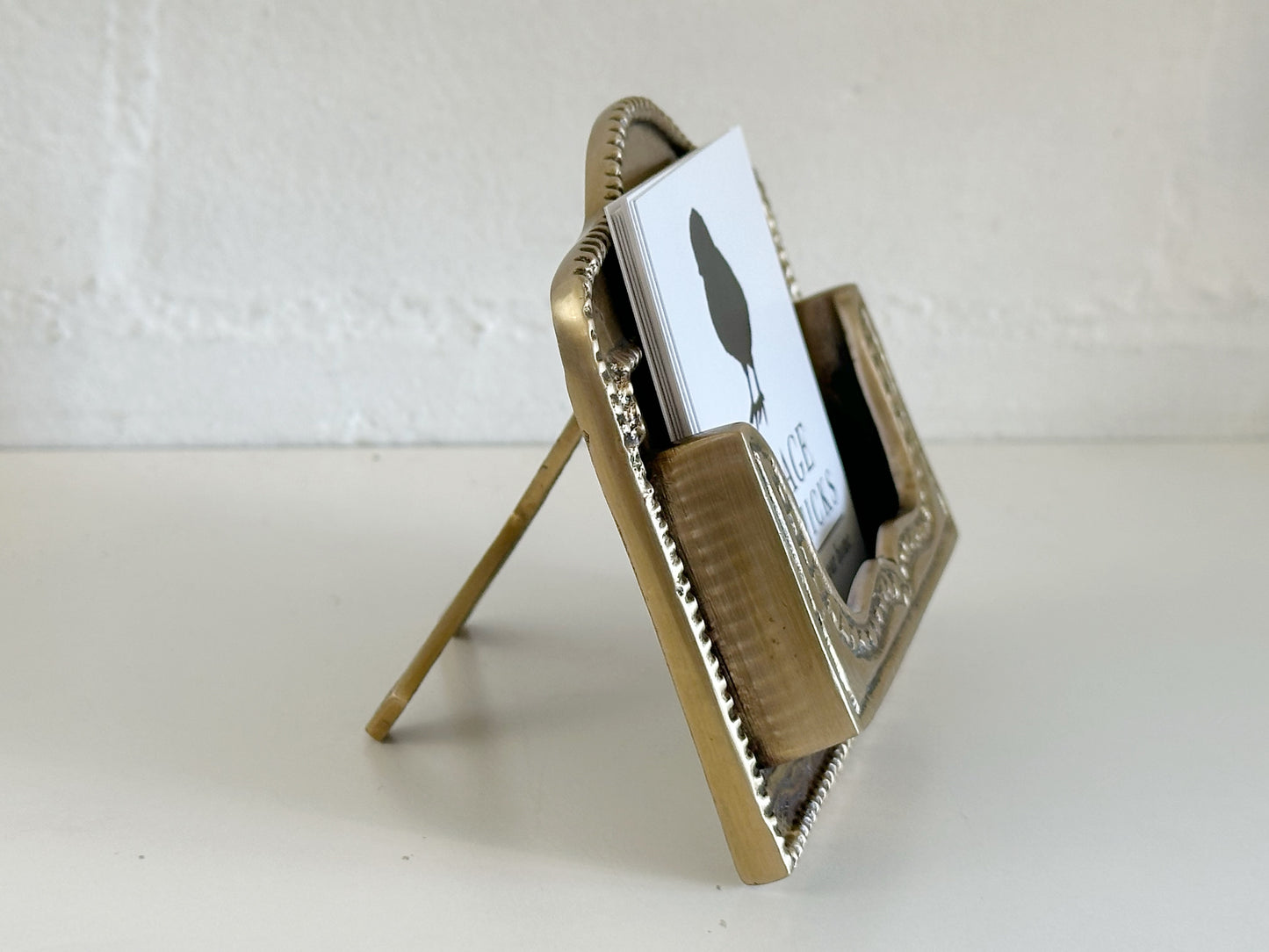 Brass Card Holder