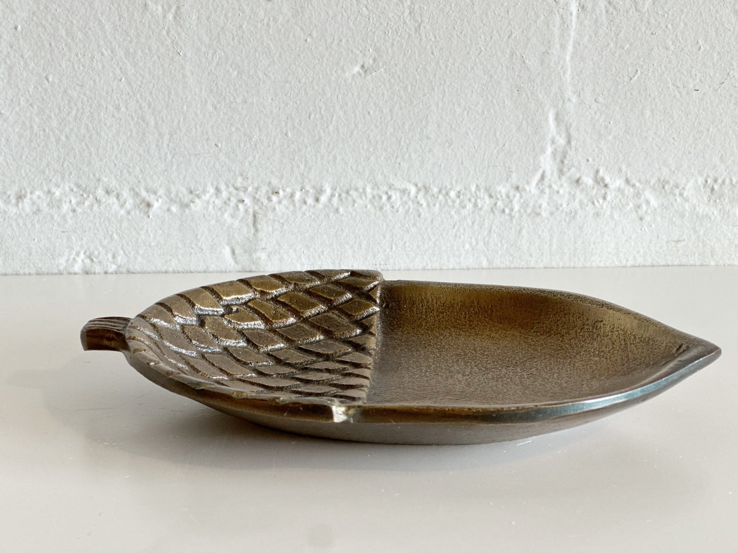Antique Gold Acorn Dish