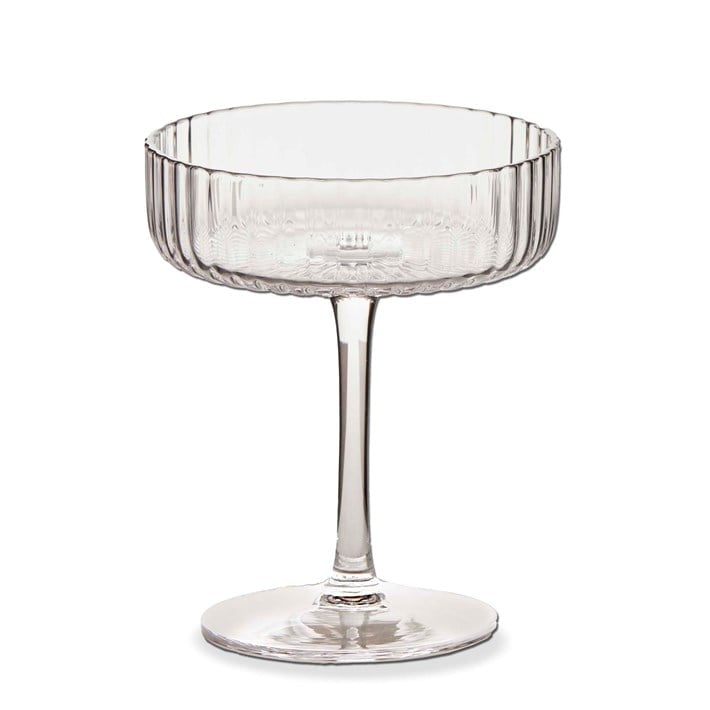 GRAMERCY FLUTED COUPE GLASS