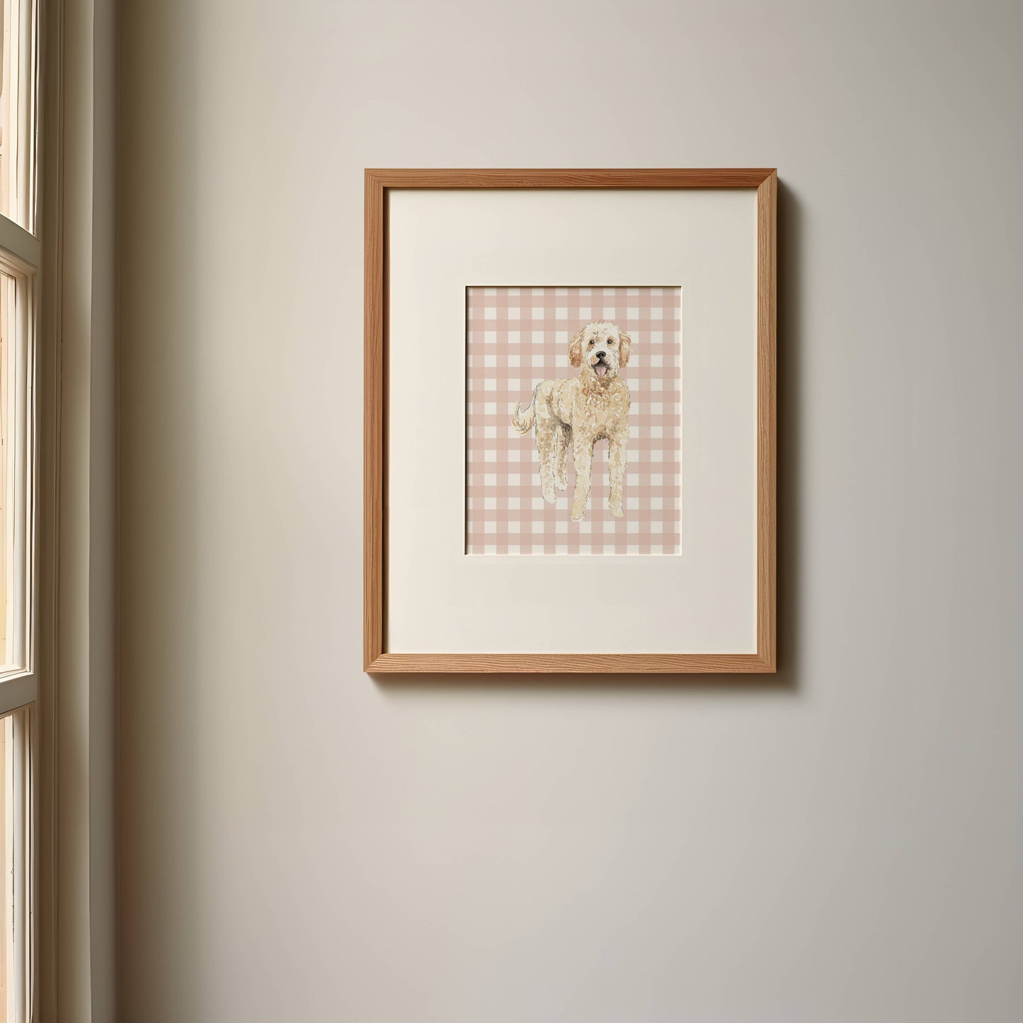 Goldendoodle Dog Art Print: 5" x 7" (vertical)