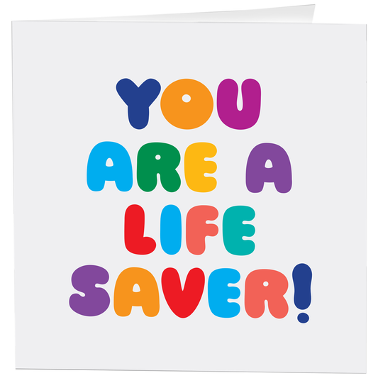 Cards - D361 - You Are A Life Saver - Thank You (Saying)
