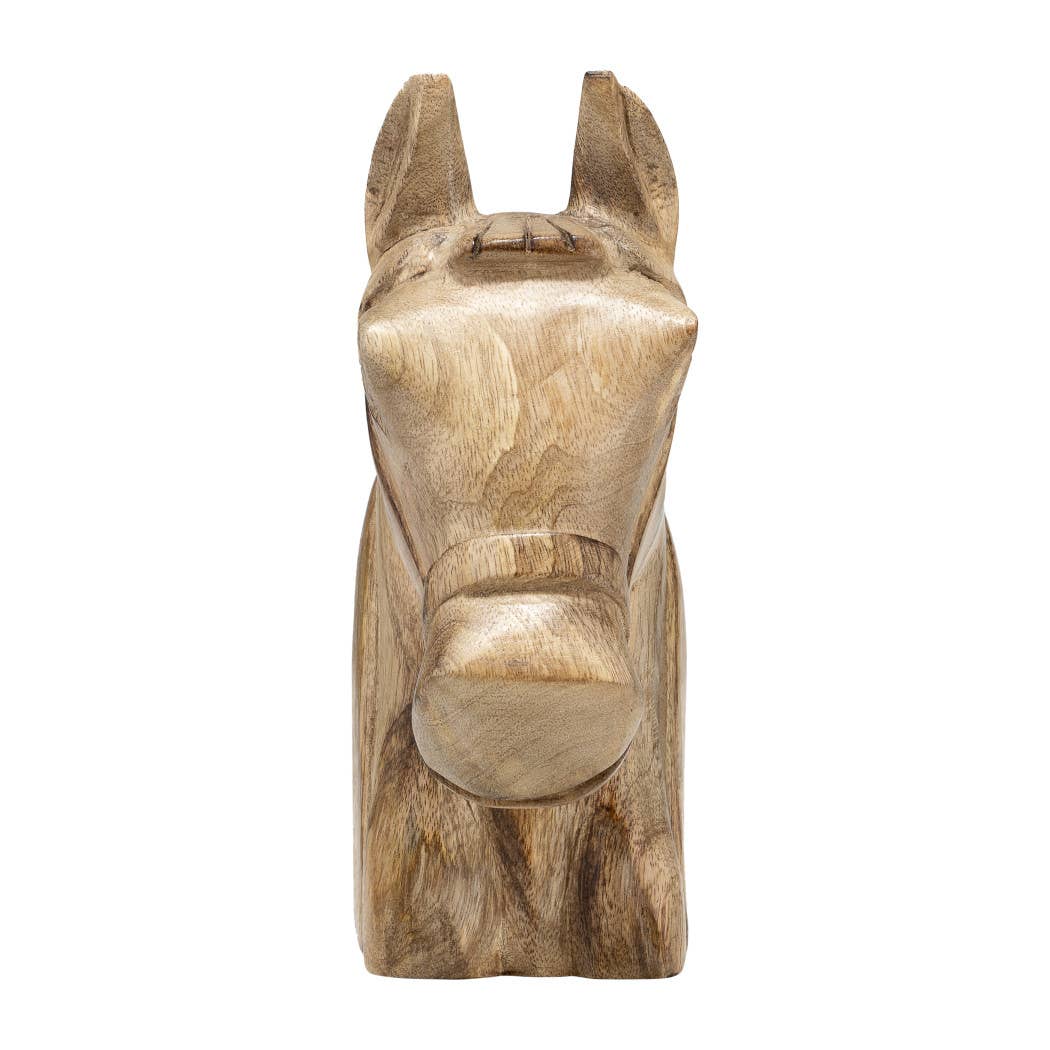 Wooden Modern Novelty Horse Head Figurine