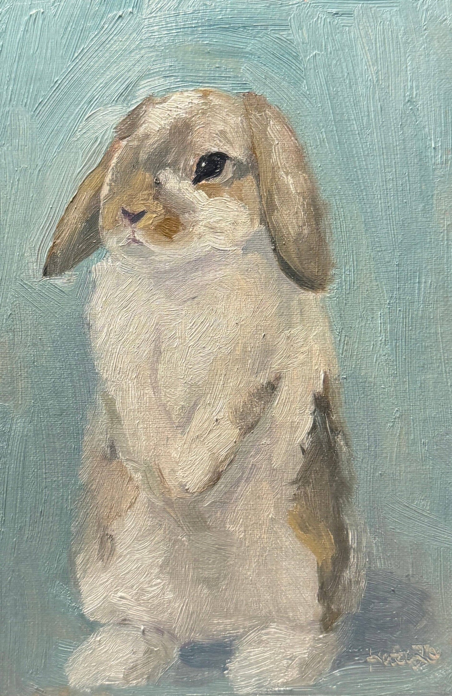 "Shy Bunny": 5x7 Print