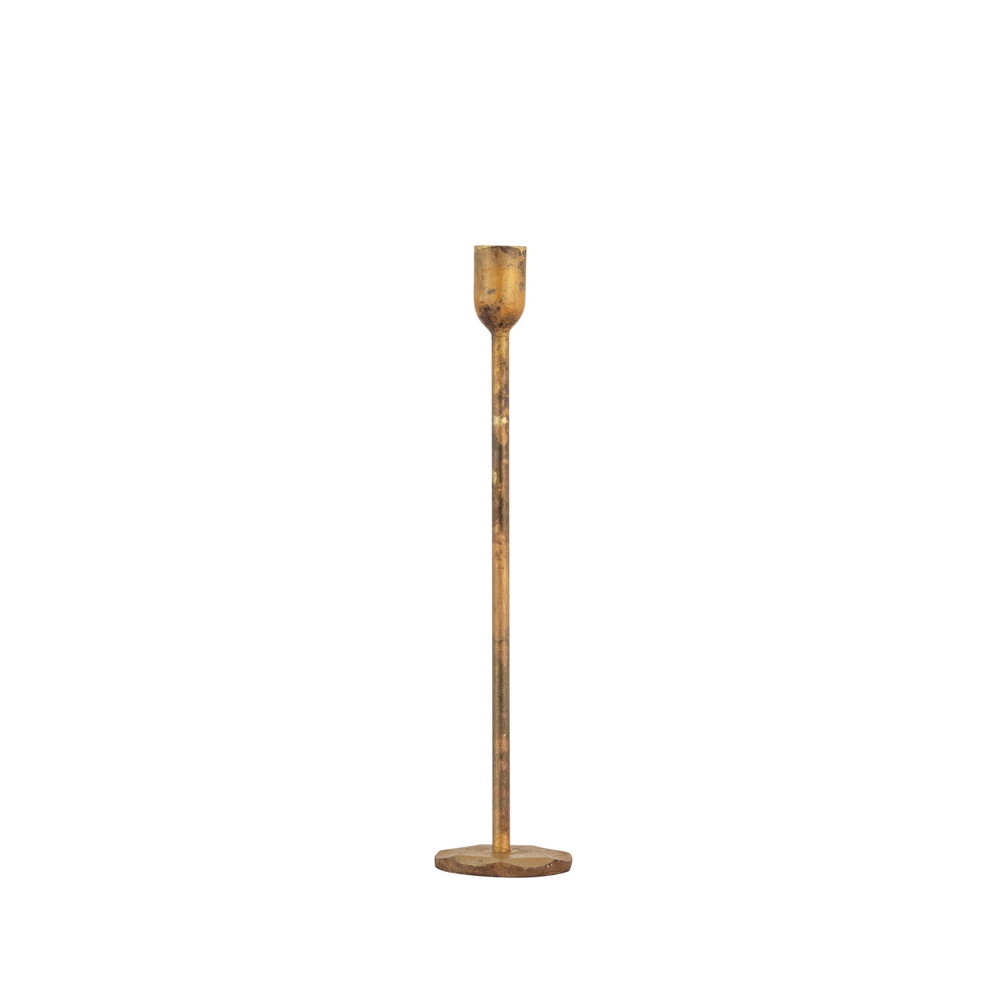Medium Candle Holder Old Brass
