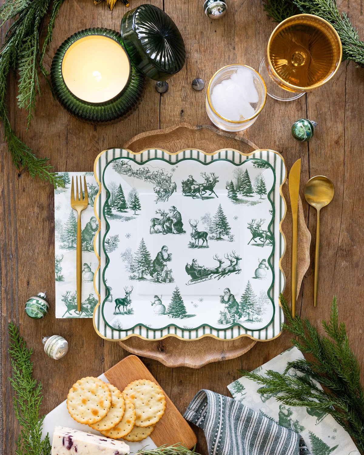 WTL1340 - Winter Toile Plate - 9"
