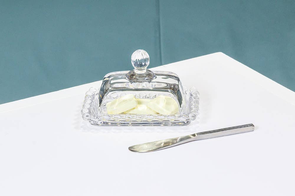 Small Glass Dish w/ cover