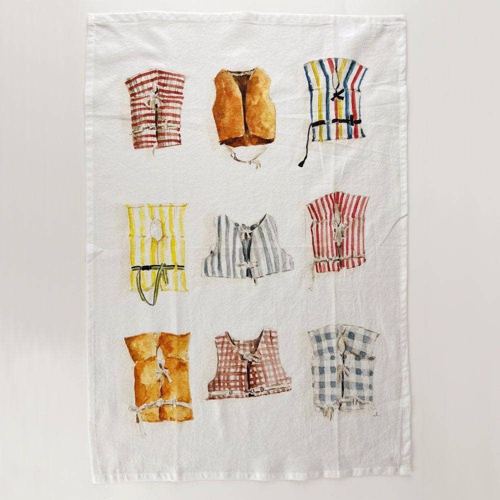Boat coats cotton flour sack tea towel