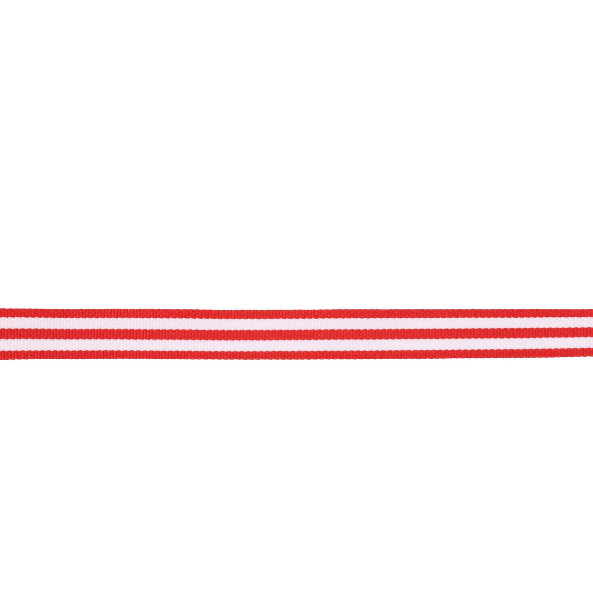 5/8" Striped Ribbon | Red/White | 10 Yard Roll