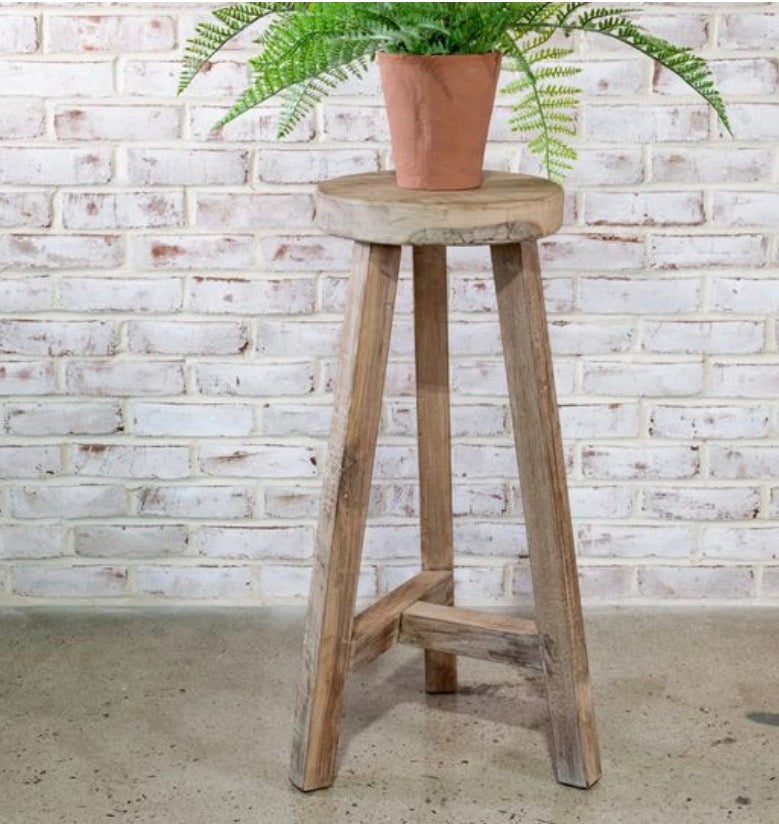 WOODEN STOOL / PLANT STAND