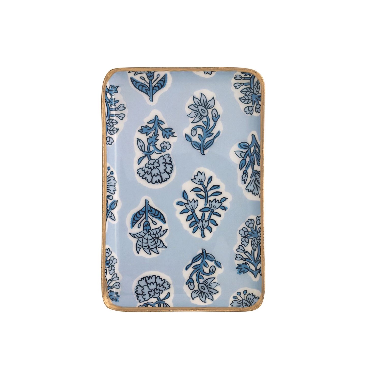Blue Pattern Trays