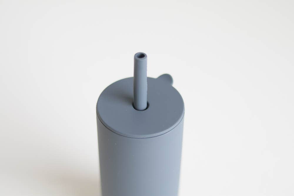 Kid Silicone Straw Cups: Sand