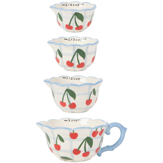 Very Cherry Measuring Cups Set of 4: Multi-Colored