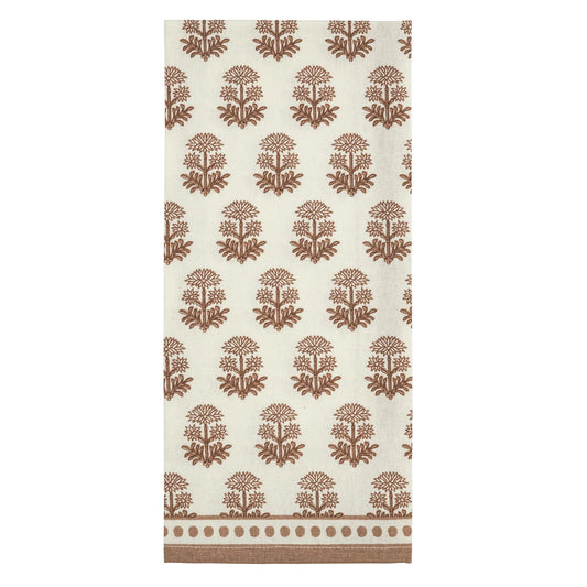 Dot Edge Taupe Printed Towel