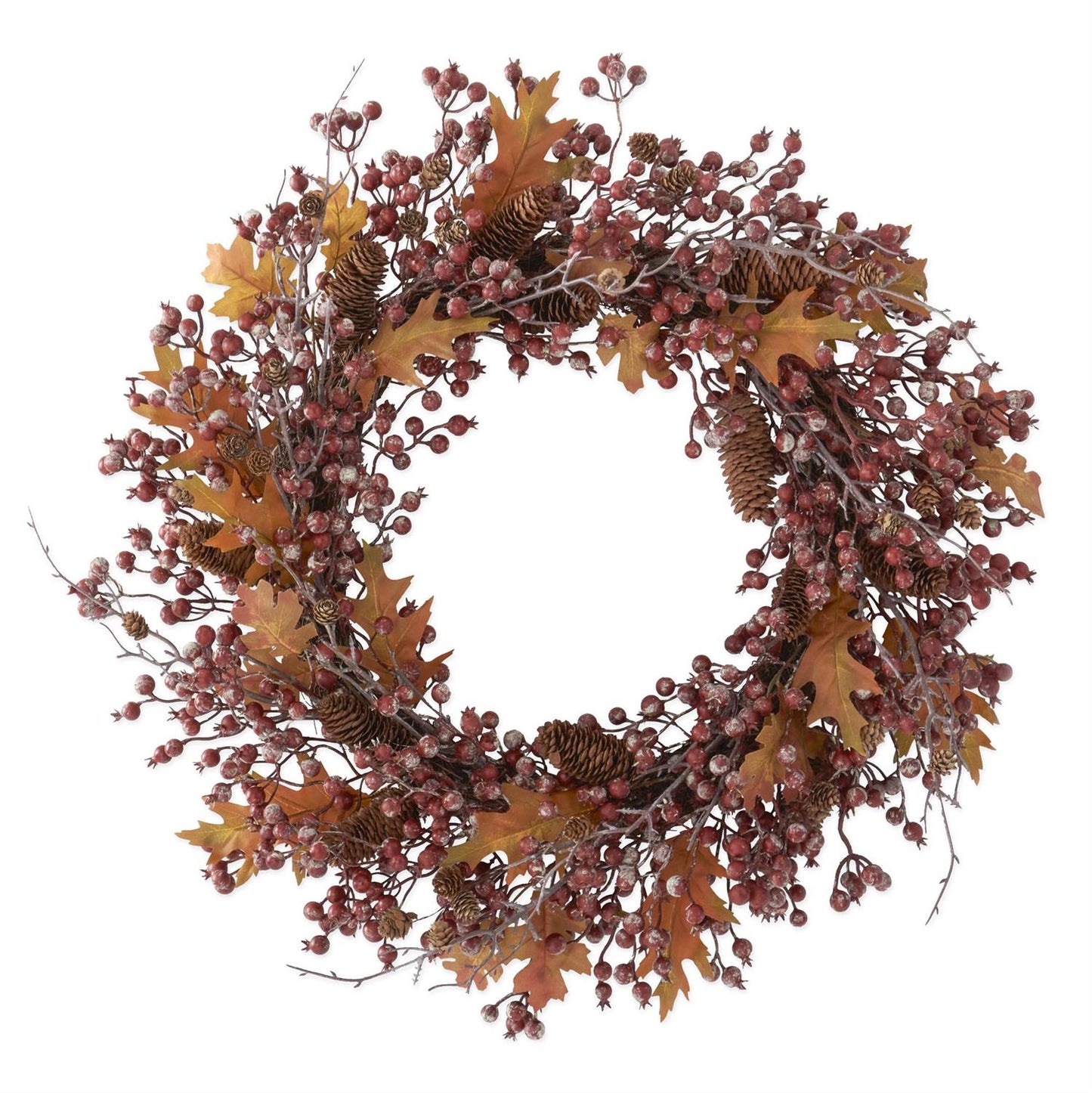 Rosehip Twig & Pinecone Wreath