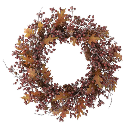 Rosehip Twig & Pinecone Wreath
