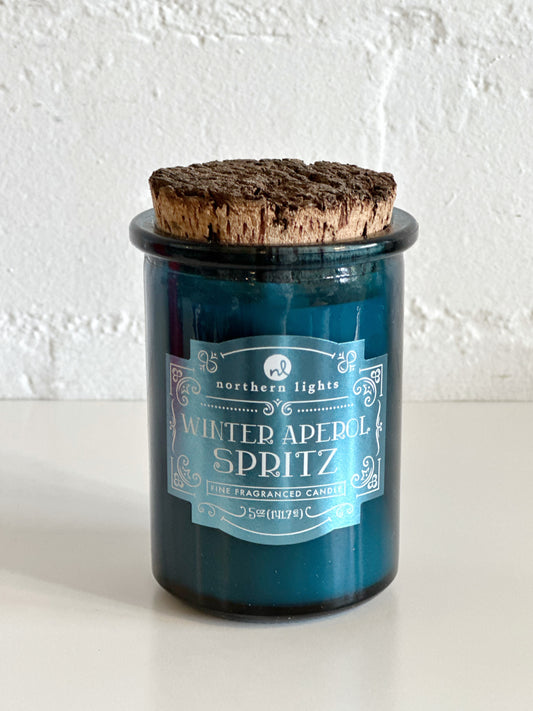 Winter Aperol Spritz Candle