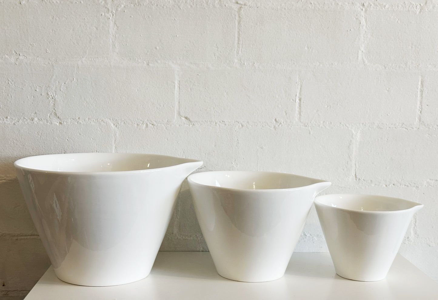 Porcelain White Mixing Bowls