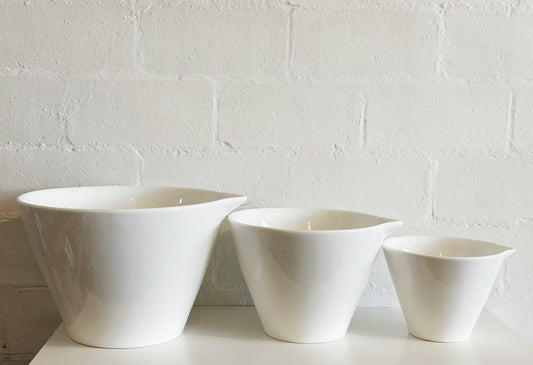 Porcelain White Mixing Bowls