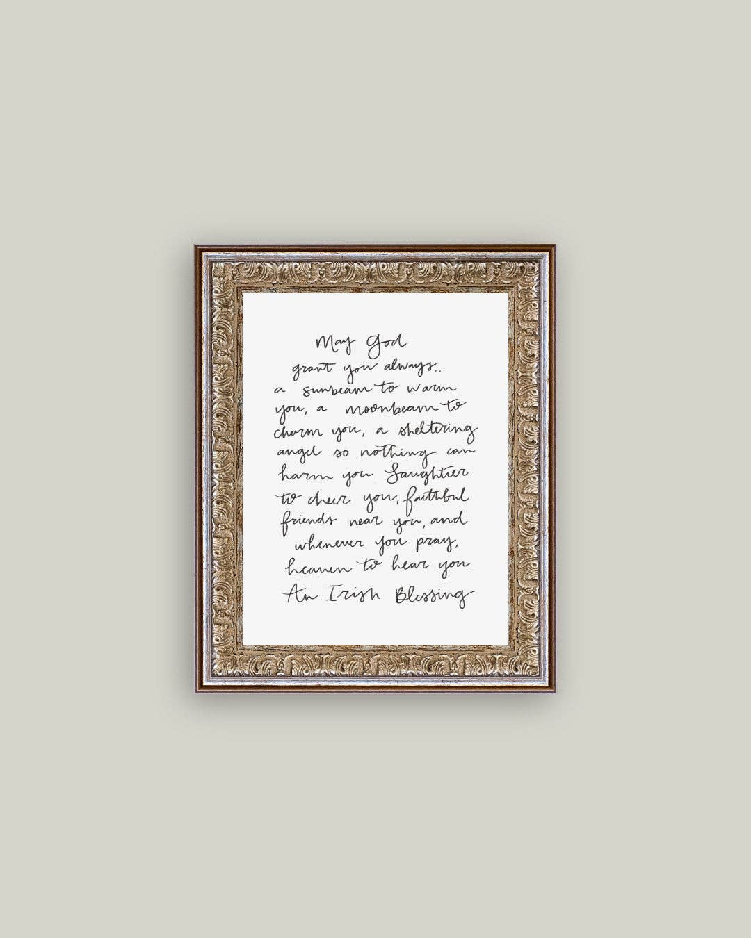 May God Grant You Framed Antique Print: 8x10