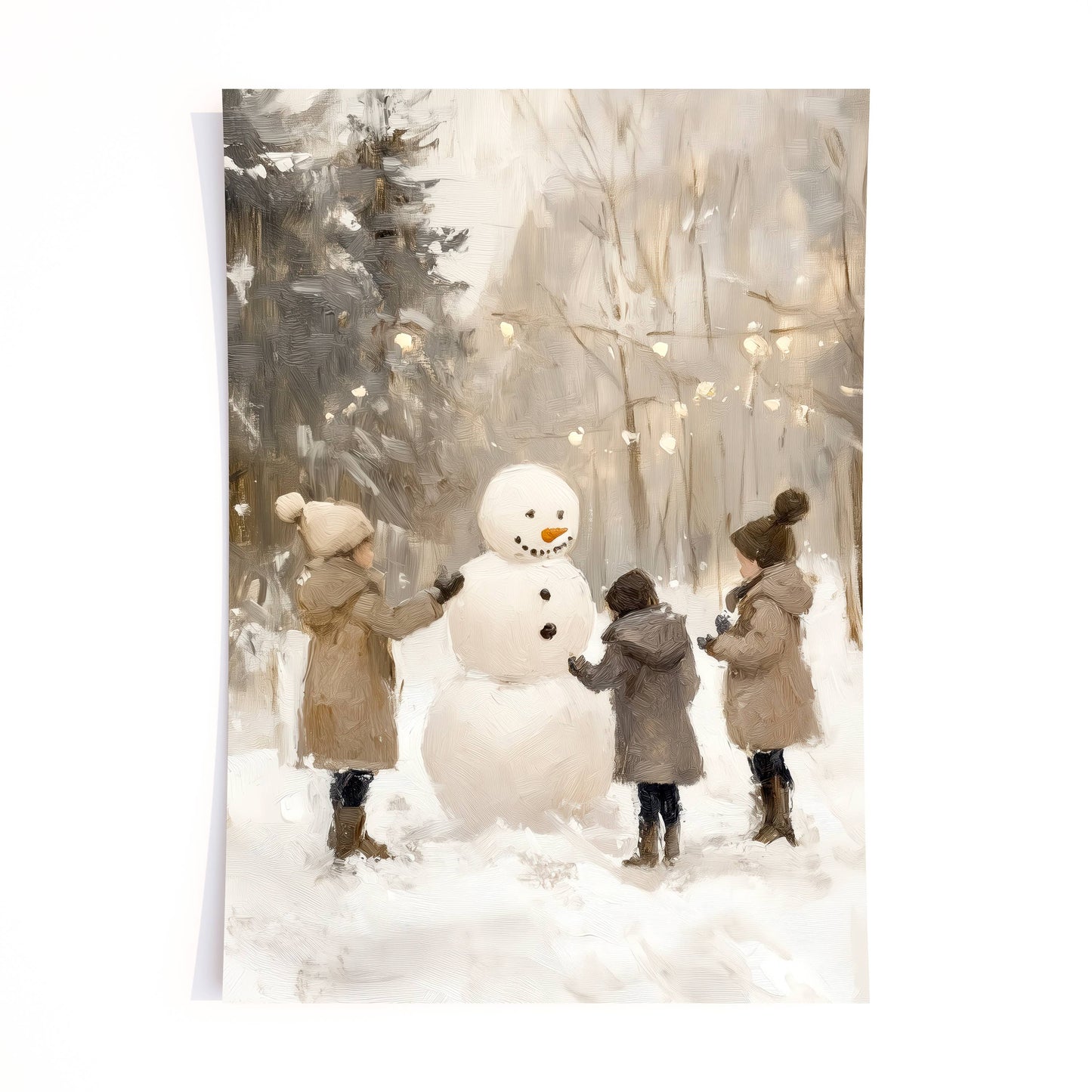 Snowman - print: Print (unframed) / 5x7
