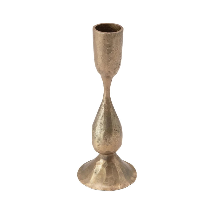 Hand-Forged Brass Taper Holder