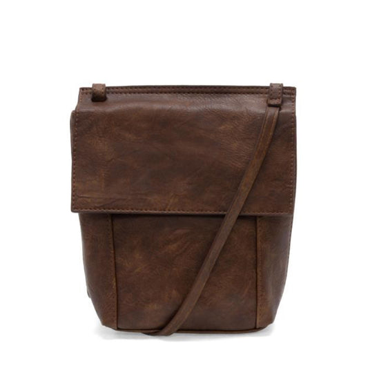 Pecan Jensy Front Flap Crossbody Bag