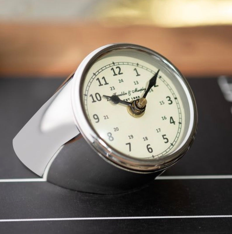 Round Stainless Steel Clock