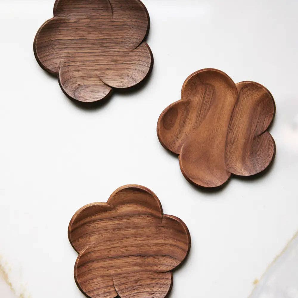 Black Walnut Plum Coaster: Coaster
