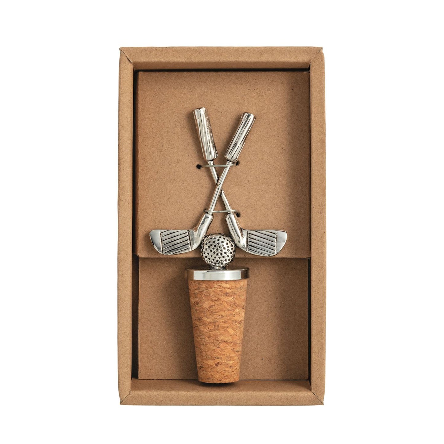 Clubs Metal Bottle Stopper