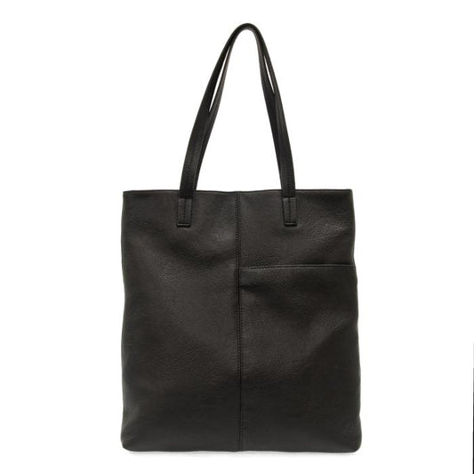 Black Tabitha Front Slip Pocket Tote