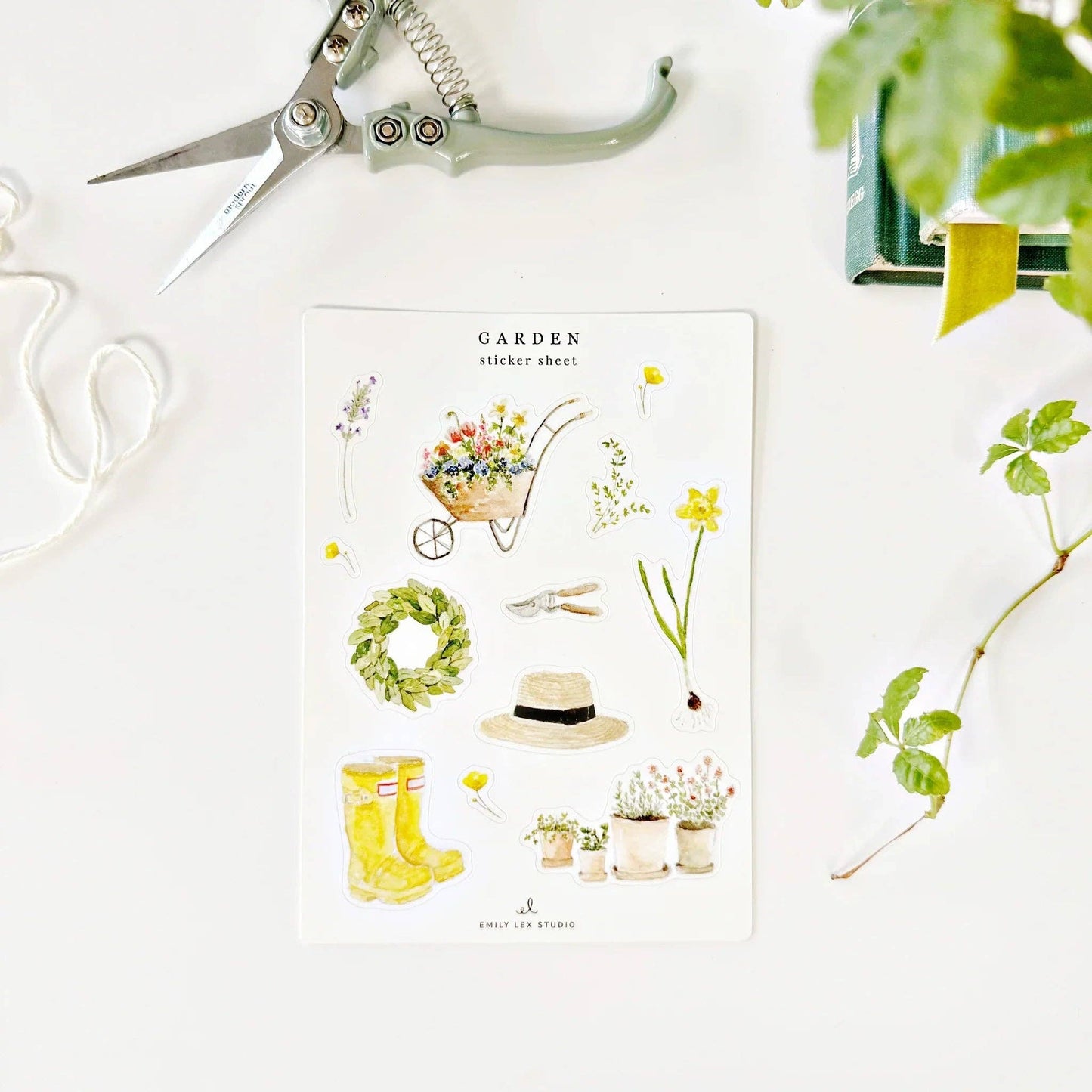 Garden sticker sheets