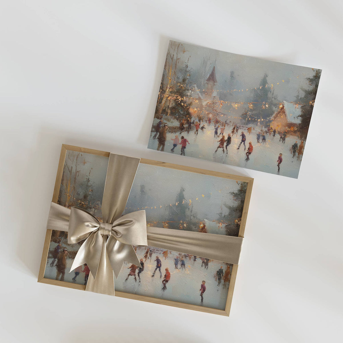 Ice Skating Art Print: 8"x10"