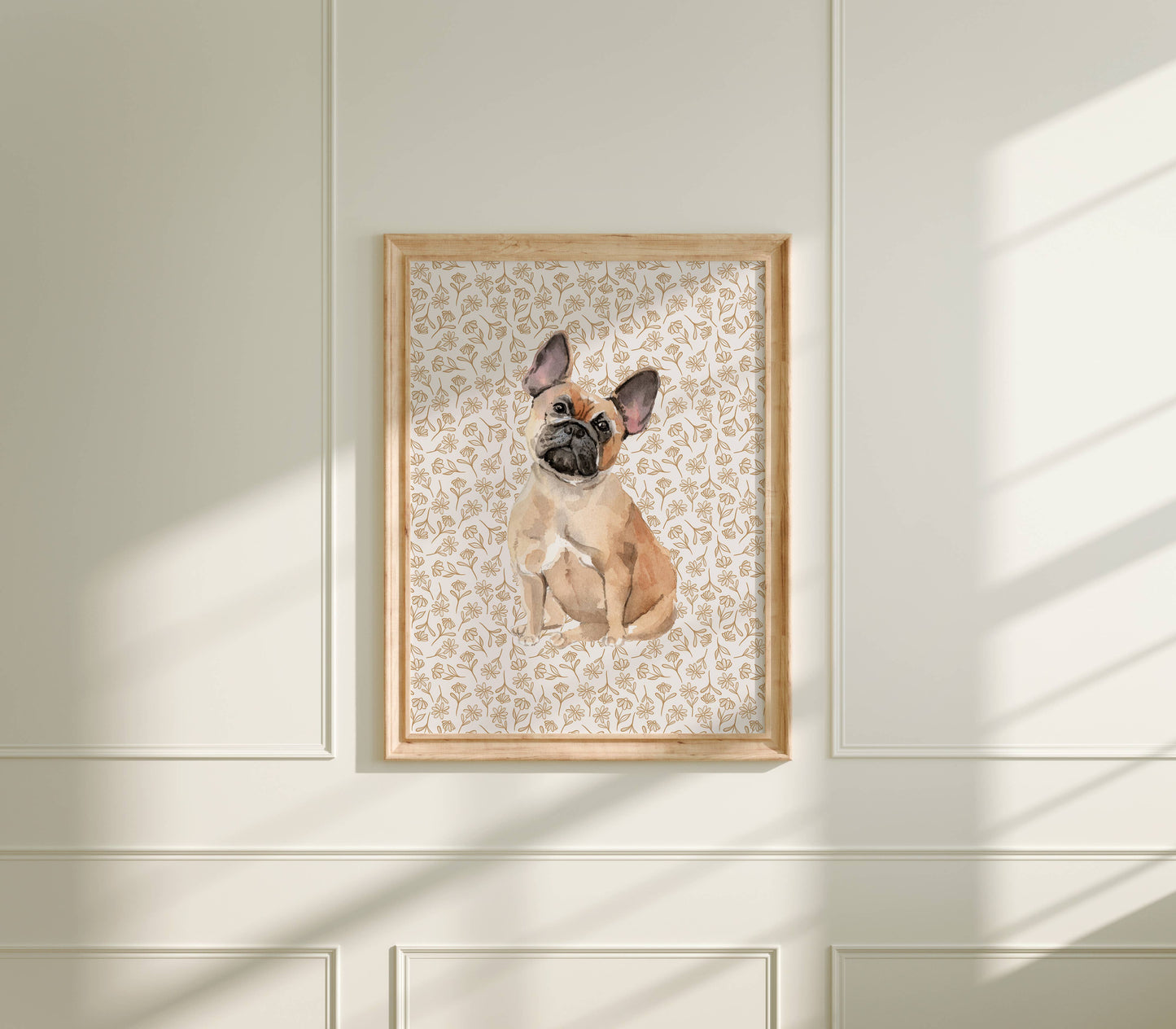 French Bulldog Art Print: 5" x 7" (vertical)