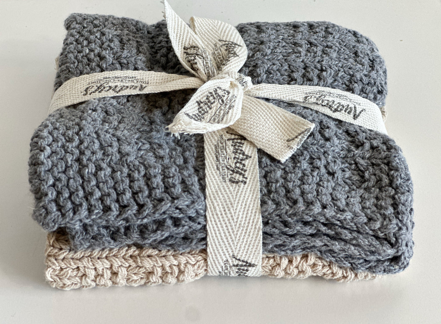 Knitted Dish Cloth Set