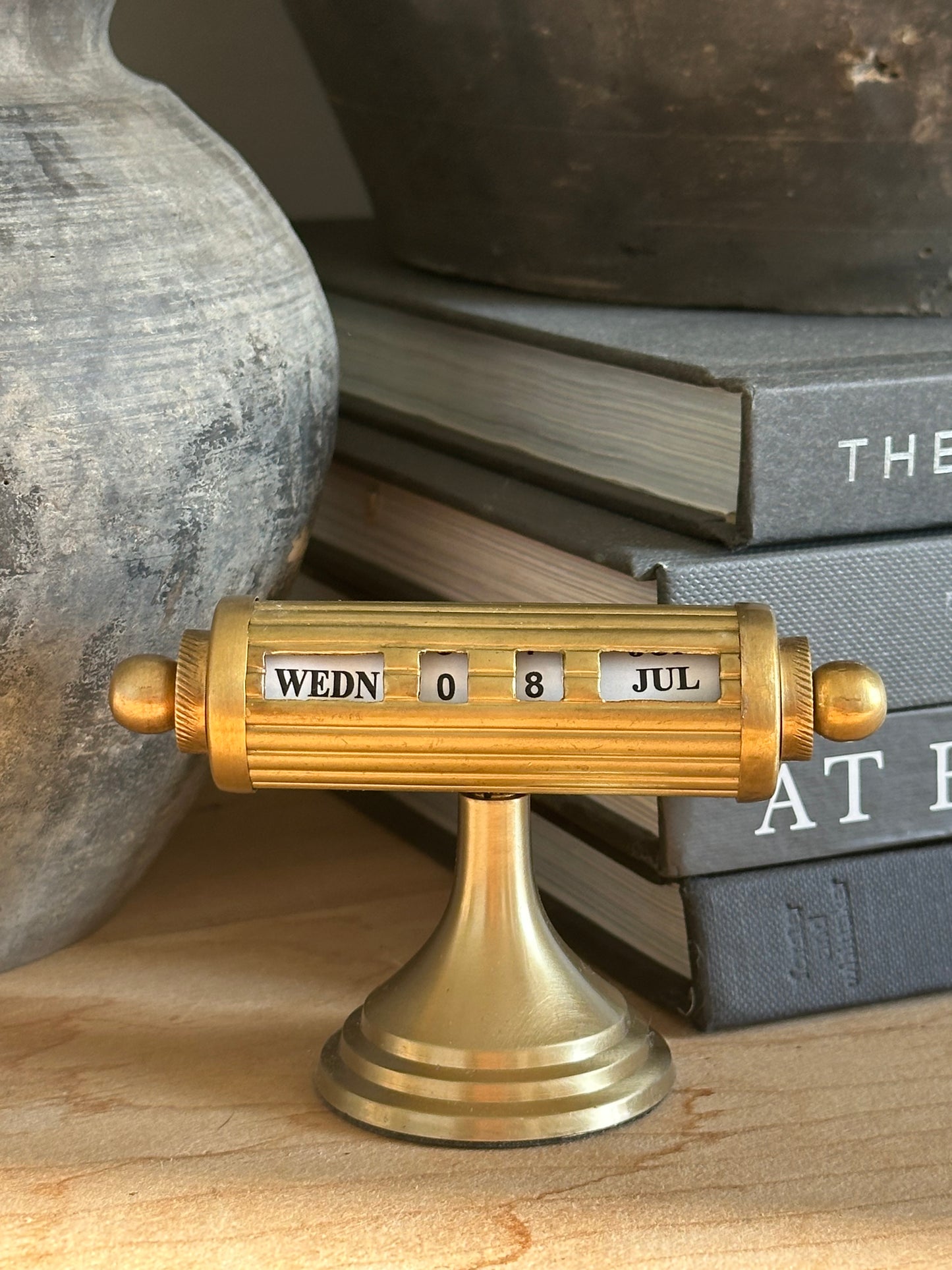 Brass Vintage Style Calendar
