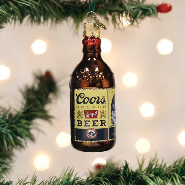 Coors Banquet Bottle Ornament