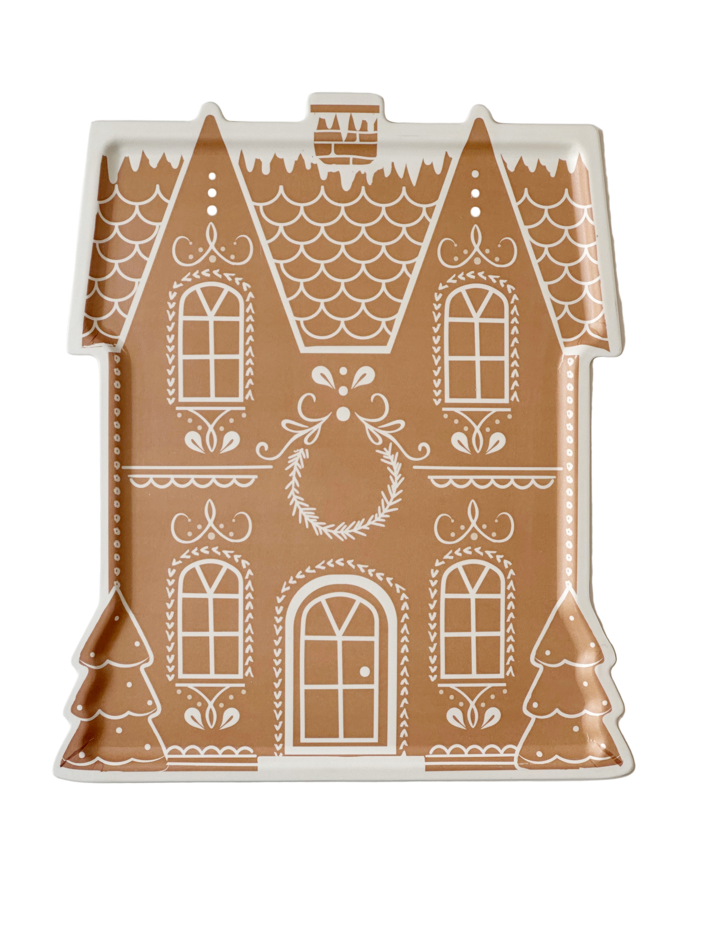 Gingerbread Mansion Bamboo Tray