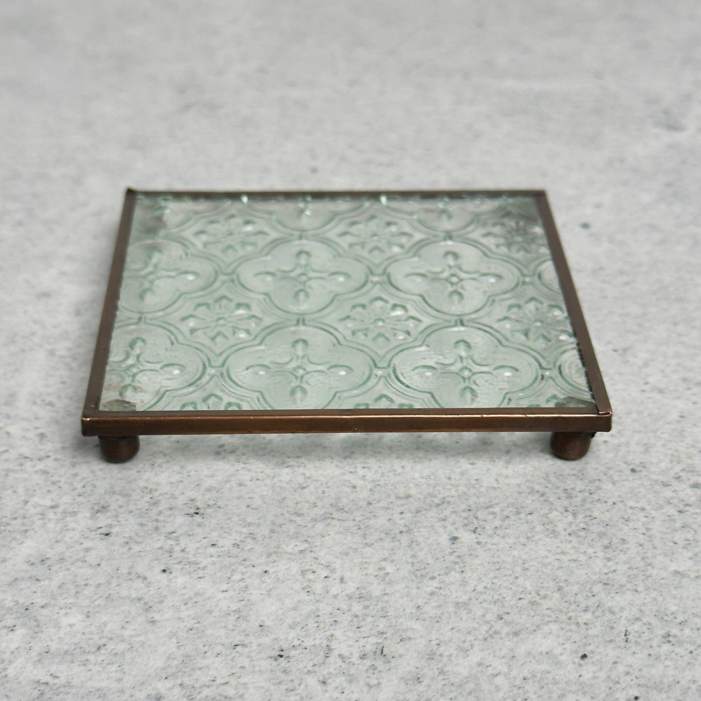 Glass Pillar Plate or Coaster