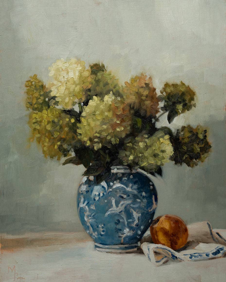 Limelight Hydrangeas Print: 8x10