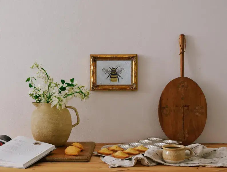 BEE STUDY - Art Print (unframed): 5x7"