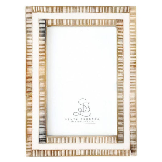 White Horn Photo Frame 4x6