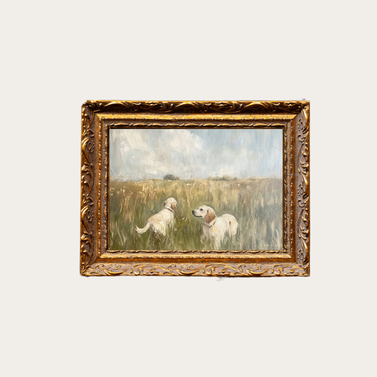 Labrador Retriever | French Brass Gold Mould Framed Art: 8 x 10
