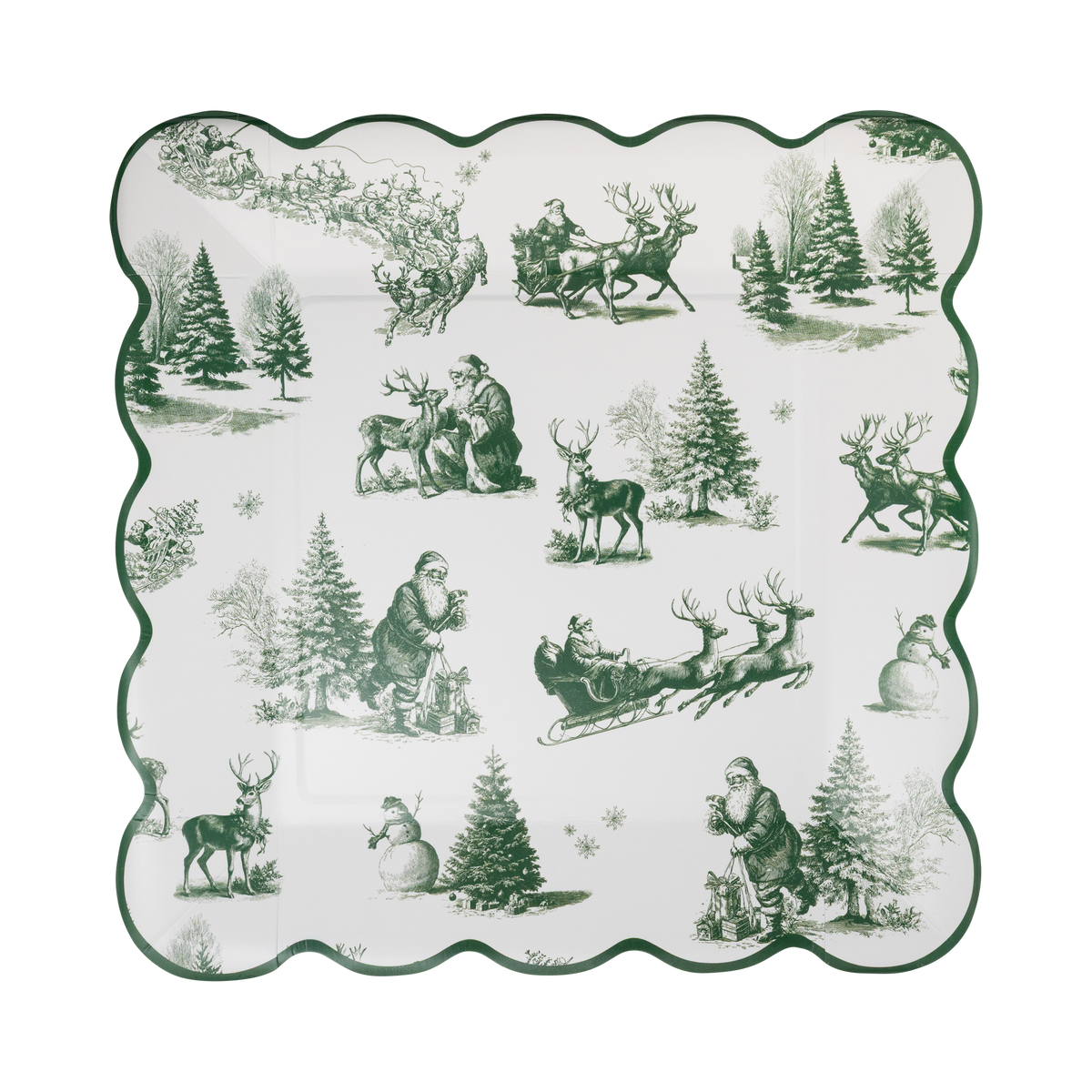 WTL1340 - Winter Toile Plate - 9"