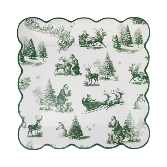 Winter Toile Plate - 9"